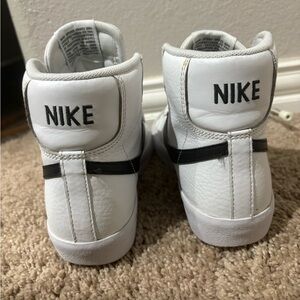 Nike Kids White High-Top Sneakers